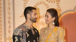 anant Radhika shubh Ashirwad function celebrity couples shahid Kapoor mira Rajput saree and couples photos