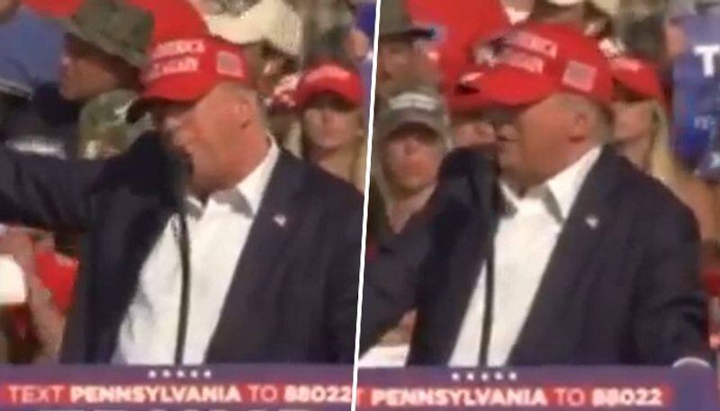 WATCH The moment Donald Trump was shot at during campaign rally in Pennsylvania gcw