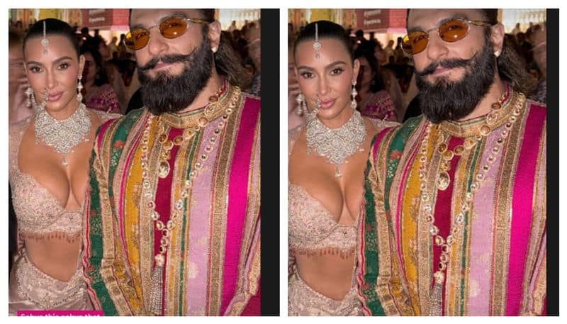 Anant Ambani, Radhika Merchant Wedding: Ranveer Singh poses with Kim Kardashian; photo goes VIRAL [PICTURE] ATG