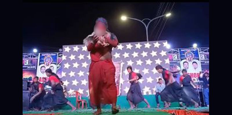 Andhra Police registers FIR after dancer bites off chicken during dance performance live show