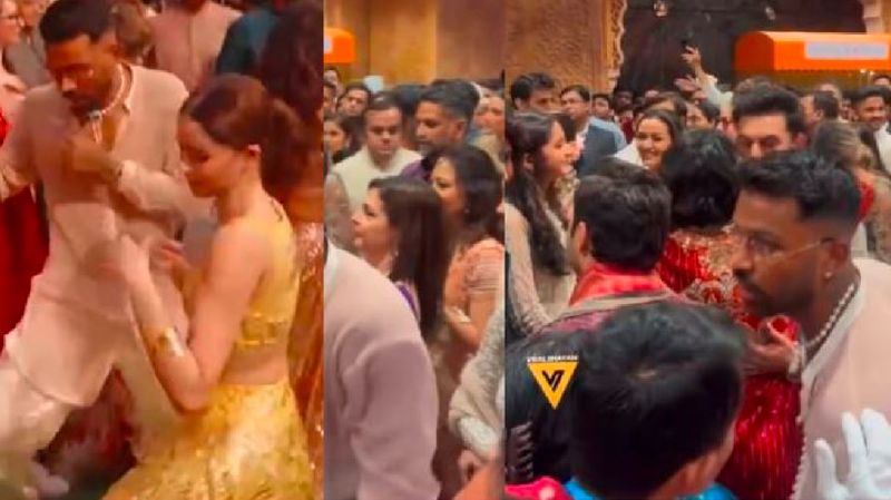 Hardik Pandya asks 2 Tequila shot then Bindas Dance with Ananya Pandey in Ambani family wedding goes viral akb