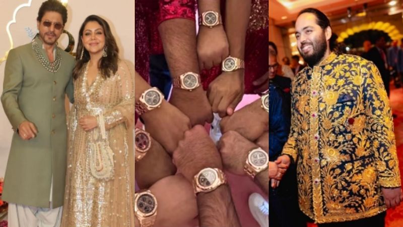 Shah Rukh Khan, Ranveer Singh, and other groomsmen receive special edition watches worth Rs 2 crore from Anant Ambani; the video goes viral-rag