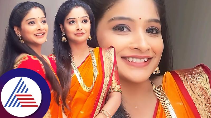 Shreerastu Shubhamastu Poorni urf Lavanya Bharadwaj video shoot with mothers saree suc