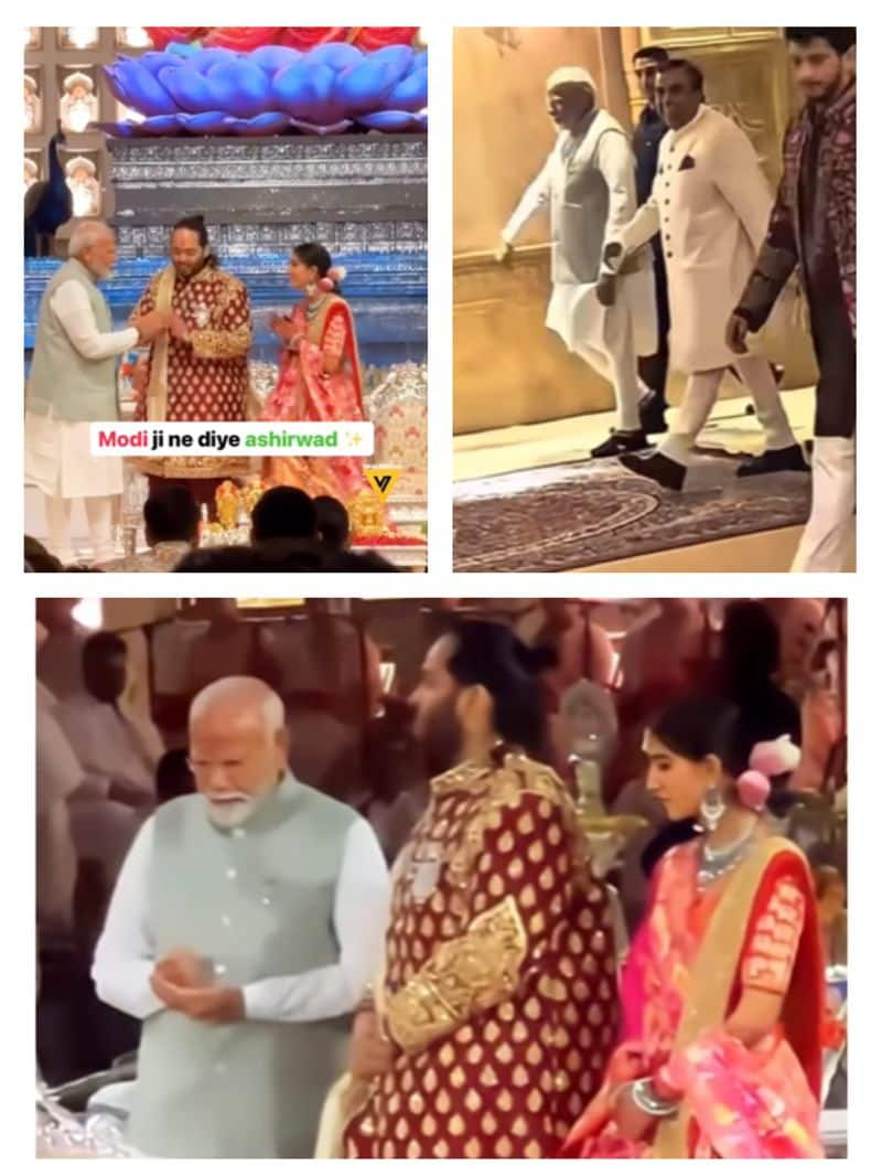 Narendra Modi performs Sanatani ritual at Anant Ambani Shubh Ashirwaad ATG