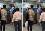[WATCH[ Man Intervening in Delhi Metro Station Fight Gets Slapped, Netizens reacts RTM