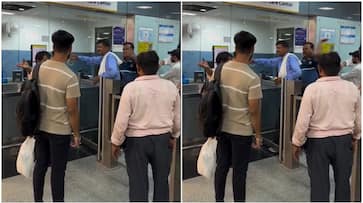 [WATCH[ Man Intervening in Delhi Metro Station Fight Gets Slapped, Netizens reacts RTM