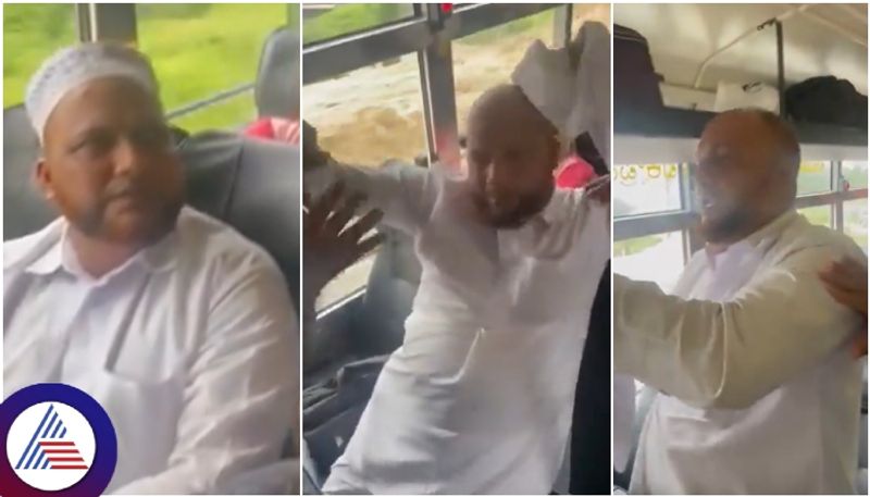 Bengaluru Mangaluru ksrtc bus passenger beat up to Muslim Moulvi for minor girl molestation sat