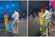 [WATCH] Diljit Dosanjh welcomes Canada PM Justin Trudeau with a Namaste as they share the stage before concert RTM