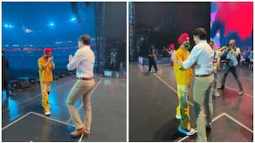 [WATCH] Diljit Dosanjh welcomes Canada PM Justin Trudeau with a Namaste as they share the stage before concert RTM