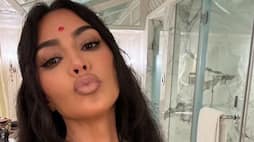 [PICS] Kim Kardashian stuns in traditional red 'Tika' after attending Anant Ambani-Radhika Merchant's wedding RTM