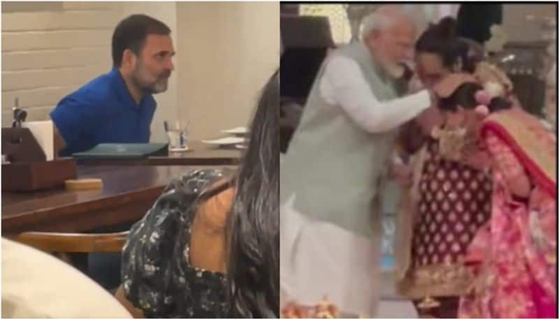 Opposition leader Rahul Gandhi spotted in Delhi pizzeria as PM Modi, CM Mamata attend Anant Ambani-Radhika Merchant wedding 