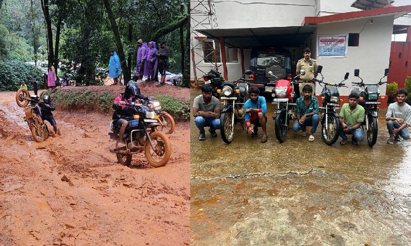 Rain in Chikkamagaluru road was completely destroyed by madman who made reels five people were arrested by police gvd