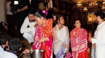 [PICS] Kim Kardashian and Khloe Kardashian visit Mumbai's Iskon temple, perform Seva with Jay Shetty RTM