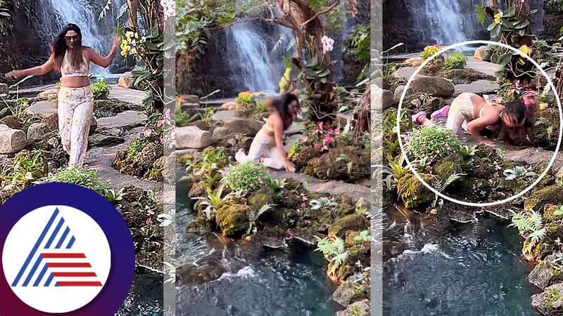 Deepika Das Slipps In The Falls After Going To Make Reels video goes viral roo