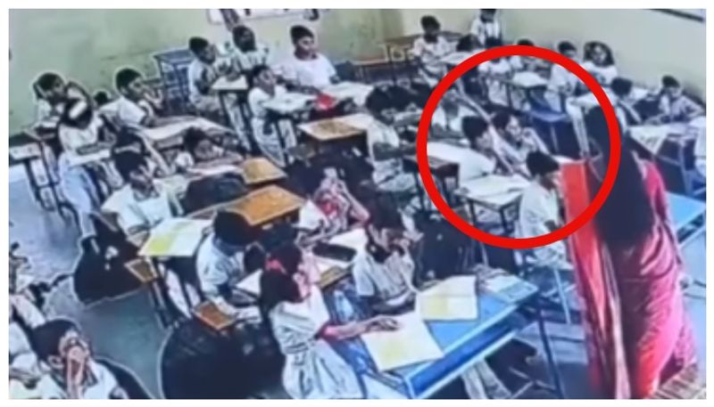 Video of ceiling fan breaking while taking class and falling on childs body goes viral 