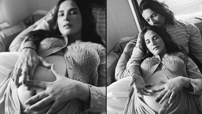 actress richa-chaddha-maternity-photoshoot viral mrq