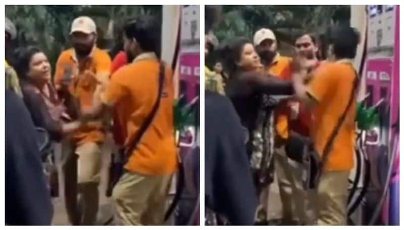 Video of woman slapping petrol pump employee in the face goes viral 