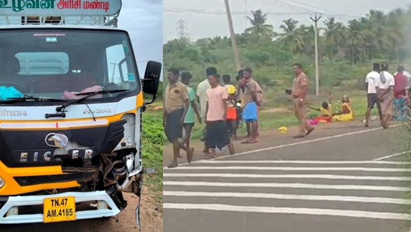 5 Devotees Killed in mini truck collision near thanjavur tvk