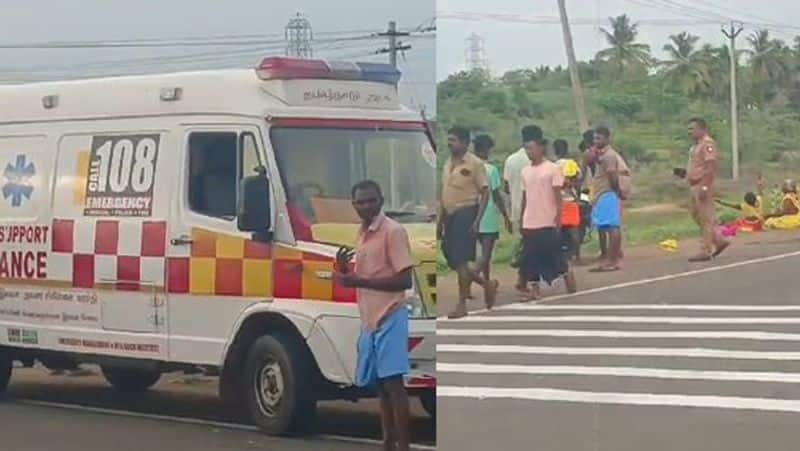 5 Devotees Killed in mini truck collision near thanjavur tvk