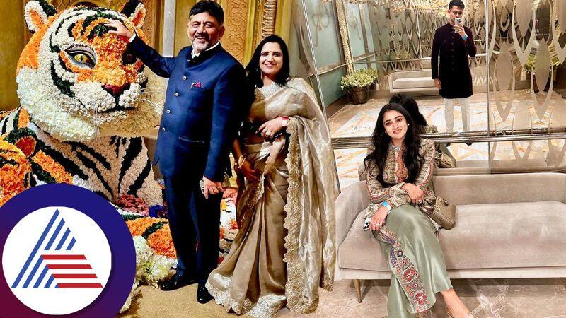 Aishwarya DK Shivakumar Hegde shares photo with sudha murthy husband amarthya hegde ambani wedding pav