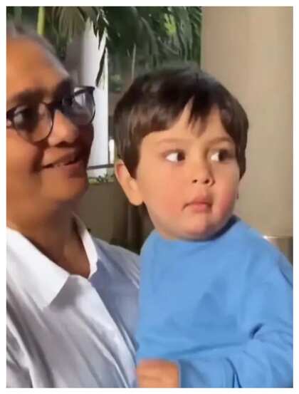 Lalita Dsilva with Taimur