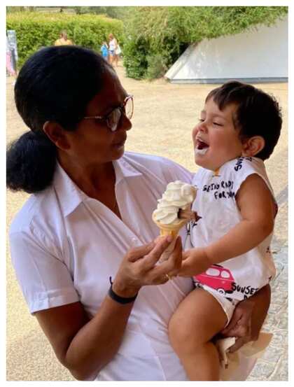 Lalita Dsilva with Jeh