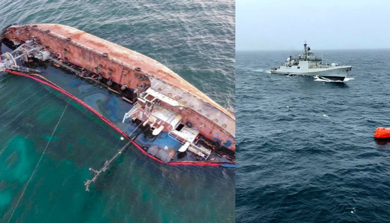 Oil tanker capsize in Oman; The Indian Navy rescued 8 Indians and a Sri Lankan citizen on a mission