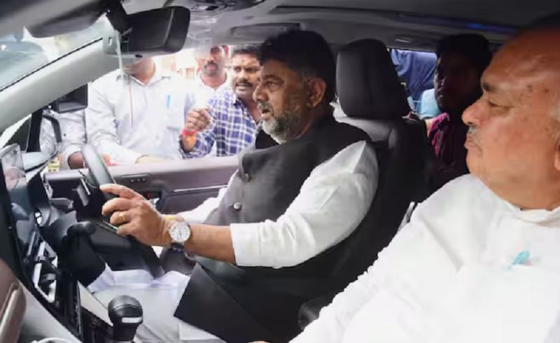 South Indias first double decker flyover inaugurated by dcm DK Shivakumar gvd