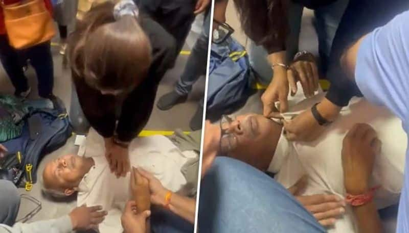 Woman doctor revives 40 year old who suffered heart attack at Delhi airport in 5 minutes watch viral video gcw