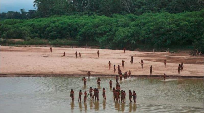 Rarely seen worlds largest isolated tribal community Mashco Piro caught on camera at first time in peru akb