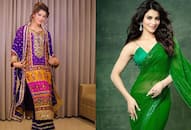 actress Urvashi Rautela latest saree suit idea for sawan 2024