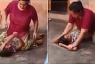 Viral Video: Mother from Haridwar Physically Assaults Child to Frighten Husband; Internet Outrage NTI