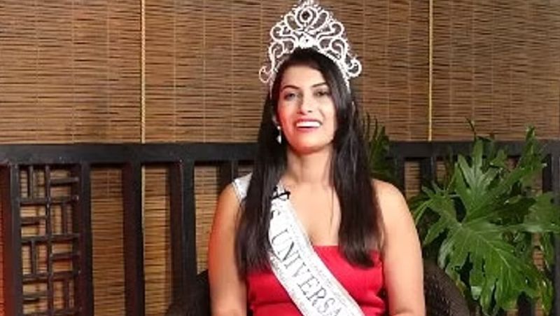 Kannadathi Shruti hegde crowned Miss Universal Petite crowned she is the first indian crowning this beauty pageant akb