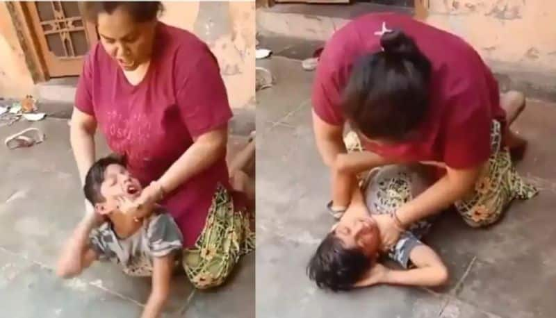 Woman Staged Son-Beating Video To Scare Estranged Husband in Uttarakhand police starts investigation