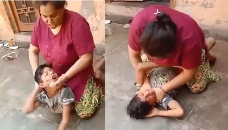 Woman Staged Son-Beating Video To Scare Estranged Husband in Uttarakhand police starts investigation