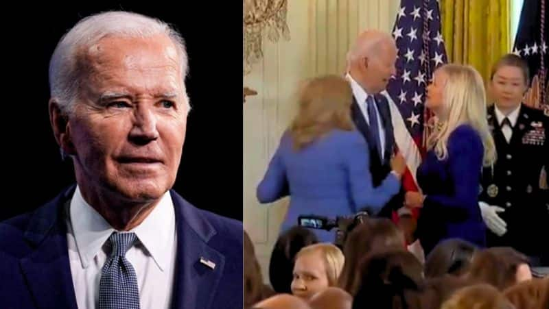 Joe Biden, thinking it was his wife, was about to kiss another woman in this viral video-rag