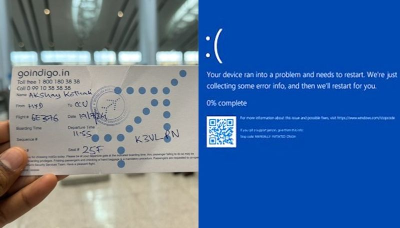 Microsoft global outage: Flyers' handwritten boarding passes set Internet abuzz, focus on return to 'basics' snt