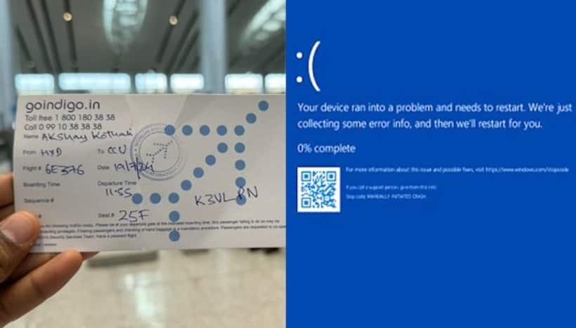 Microsoft global outage: Flyers' handwritten boarding passes set Internet abuzz, focus on return to 'basics'