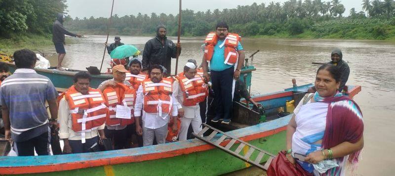 Rain Effect: Boat Transportation in Andhra Pradesh Villages GVR