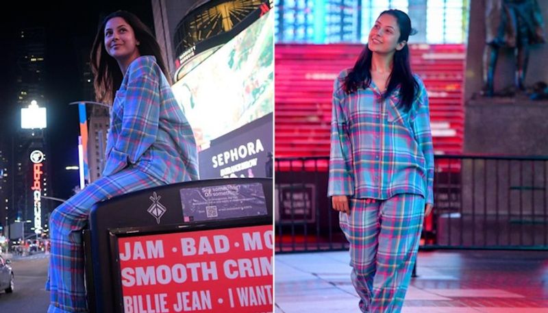 Shehnaaz Gill in New York: Actress strolls around Times Square in cute pyjamas at late night RBA