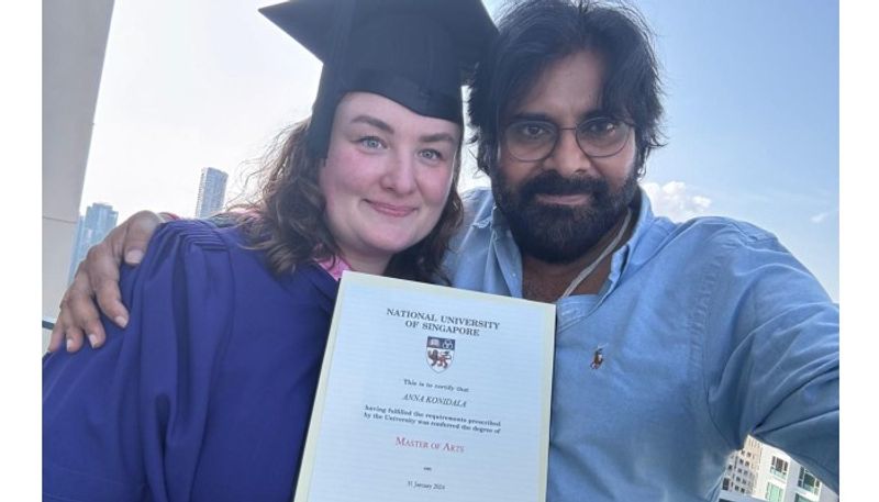 Andhra Pradesh DCM Pawan Kalyan wife graduates from Singapore University san