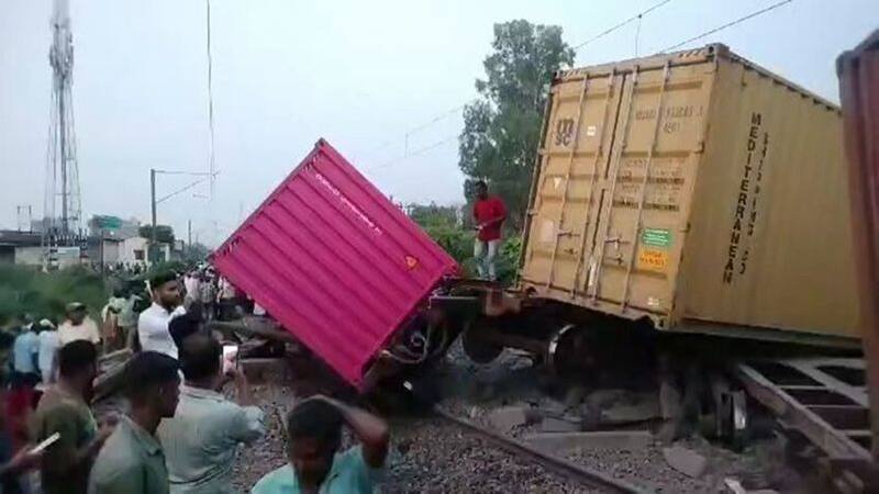 goods train derailed