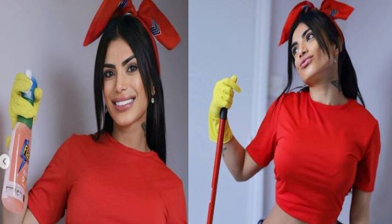 model Vanusa Freitass housewife workout viral 