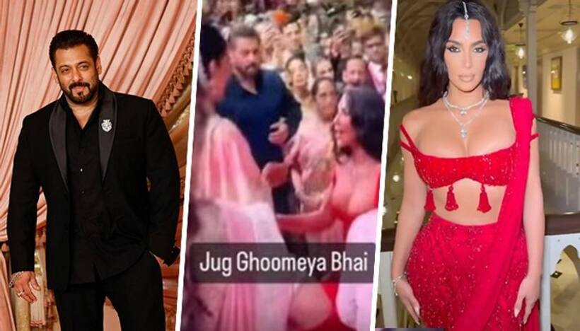 Netizens react on Salman Khan Kim Kardashian's video at Anant Ambani's wedding (WATCH)
