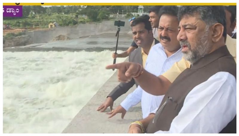 DCM D K Shivakumar requested Karnataka All ministers visit flood affected areas sat