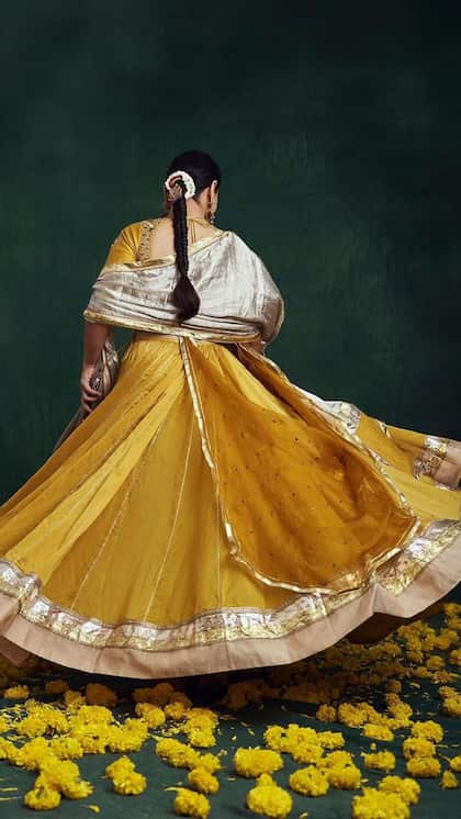 चंदेरी सिल्क लहंगा