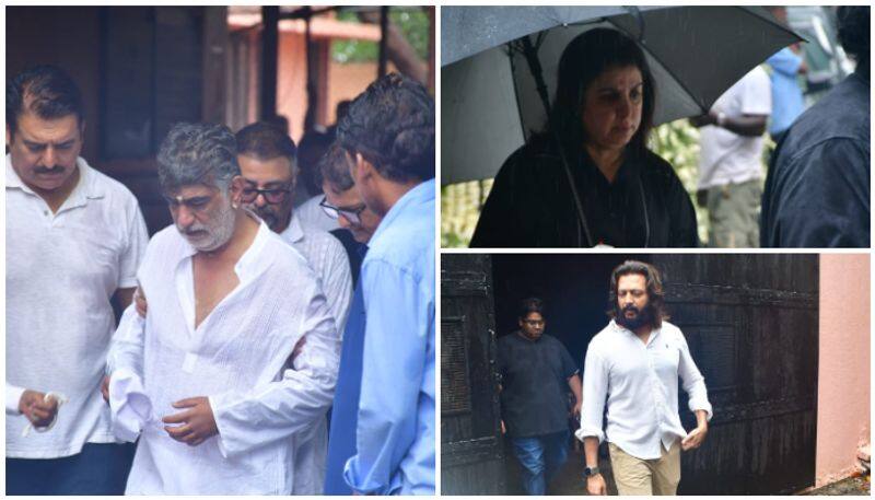 Farah Khan to Ritiesh: Celebs navigate through flooded Mumbai streets to honor Krishan Kumar's daughter RTM