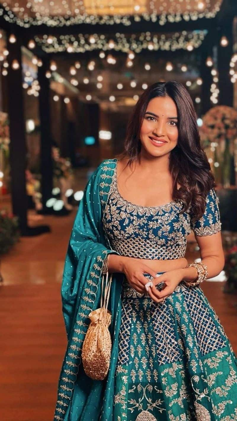 jasmin bhasin stylish ethnic wear for rakshabandhan 2024