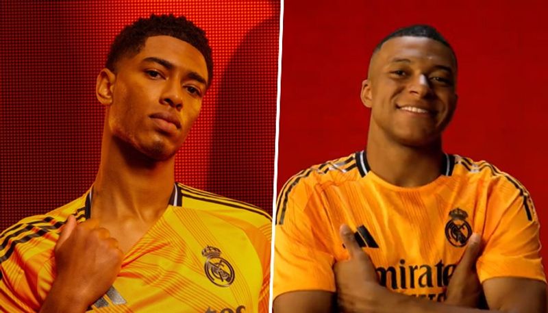 football 'Inspired by Ronaldo': Fans excited as Mbappe, Bellingham & Co. sport Real Madrid's fiery new orange away kit for 2024-25 snt