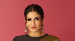  Raveena Tandon saree blouse trendy design for women sawan 2024